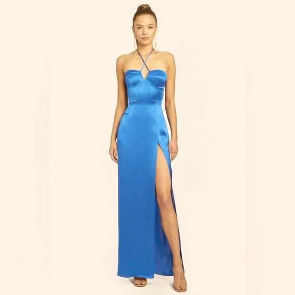 blue dress for baby girl Ira Maxi Dress in Ink | Women's Formal Maxi Dress